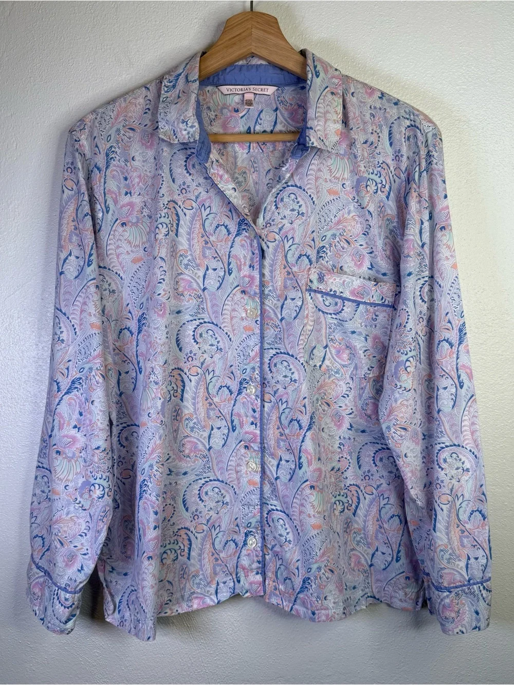 Victoria's Secret VS Mayfair Pastel Paisley Y2K Women's Pajama Set Size Small